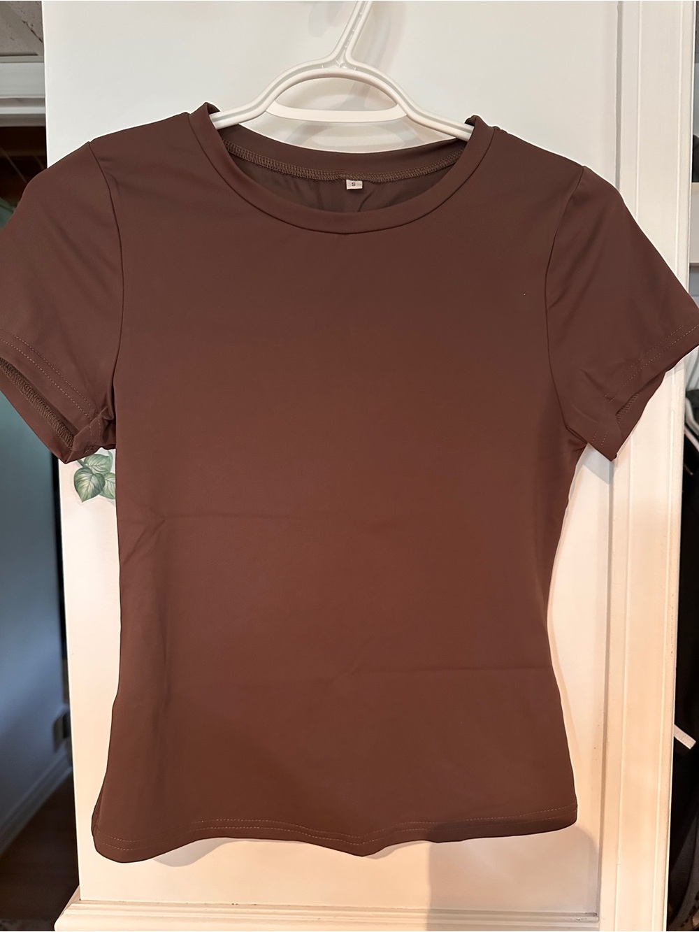 Amazon Short Sleeve Crewneck Tee in Brown